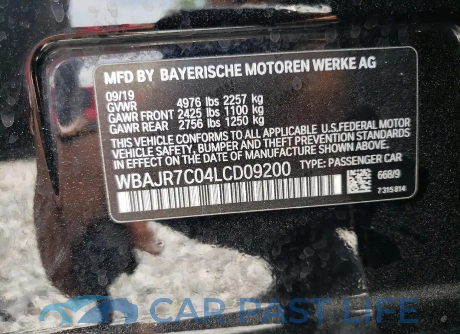 WBAJR7C04LCD09200# 12
