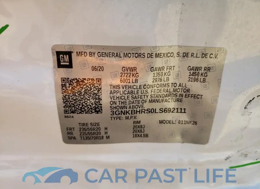 3GNKBHRS0LS692111# 12