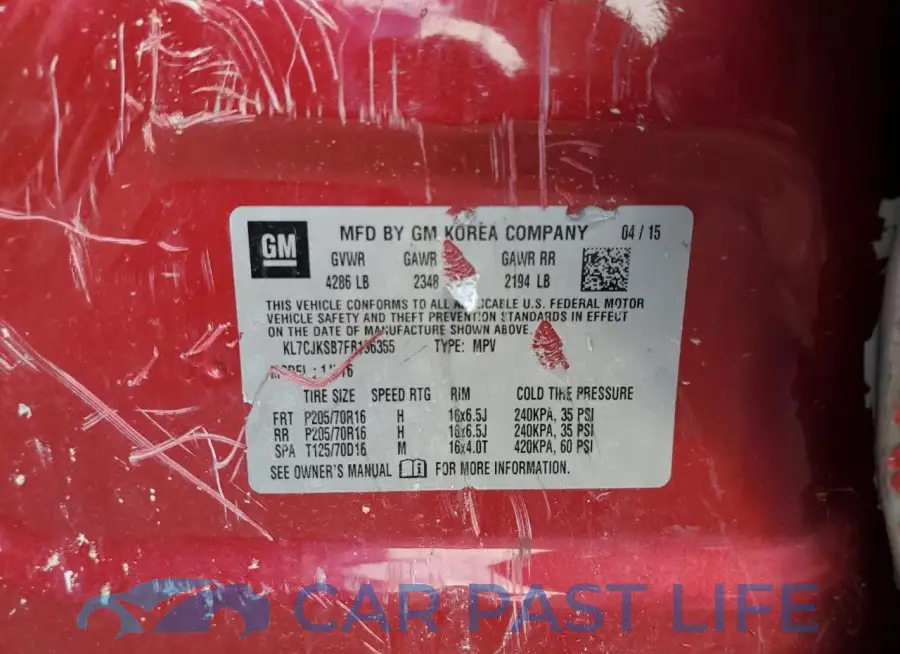 KL7CJKSB7FB196355# 14