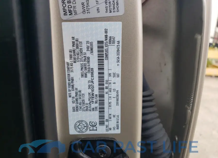 1FTEW1EG7JFC35820# 12