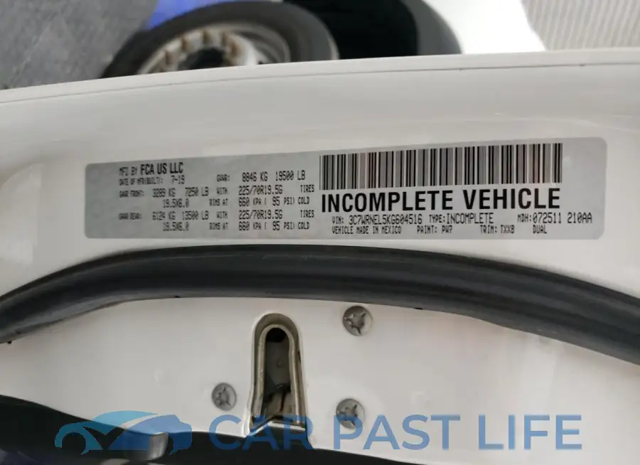 3C7WRNEL5KG604516# 12