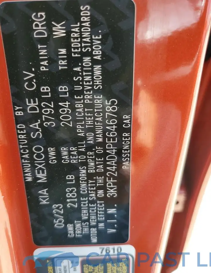 3KPF24AD4PE646785# 13