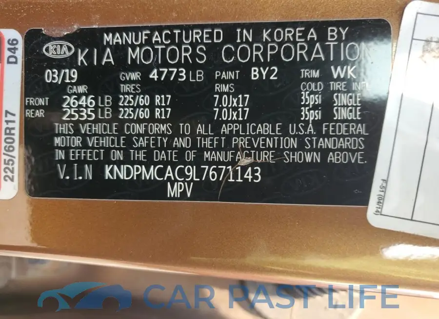KNDPMCAC9L7671143# 13