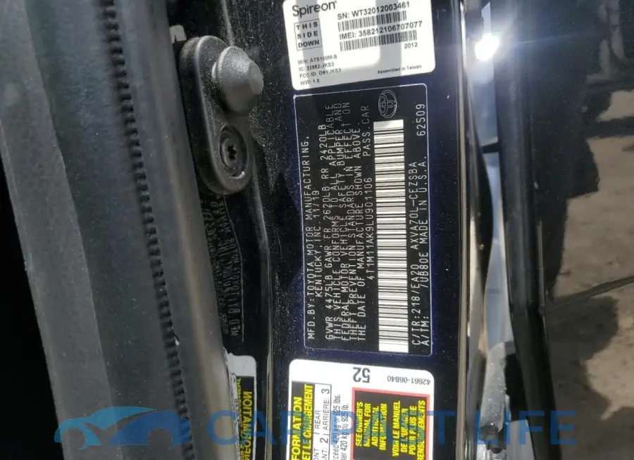 4T1M11AK9LU901106# 12
