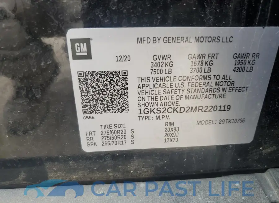1GKS2CKD2MR220119# 13