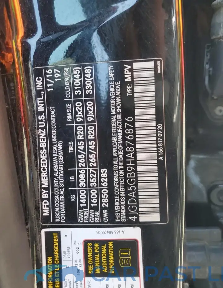 4JGDA5GB9HA876876# 13
