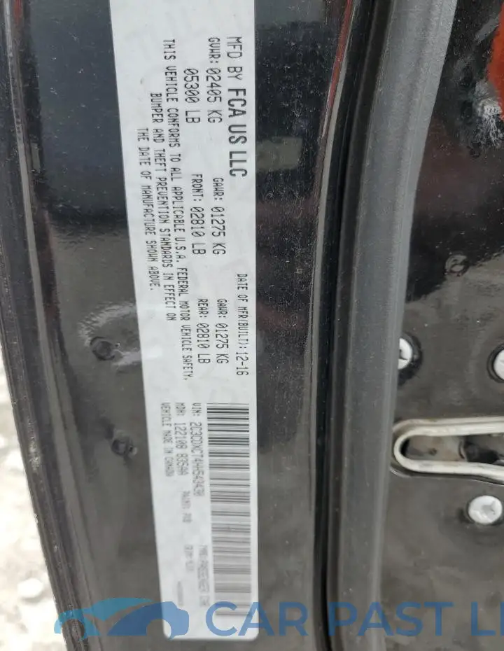 2C3CDXCT4HH543430# 12