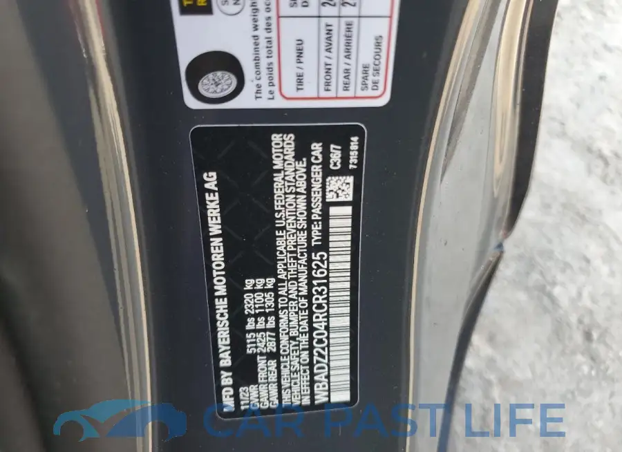 WBADZ2C04RCR31625# 13