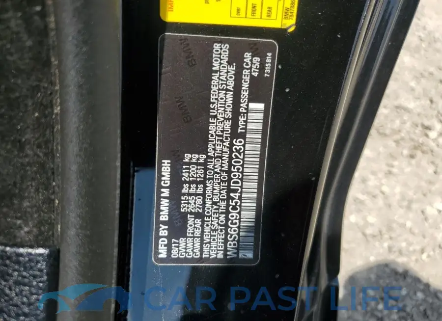 WBS6G9C54JD950236# 12
