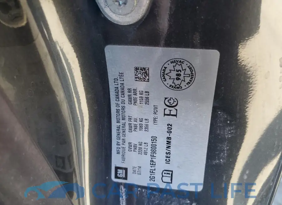 2G1FL1EP1F9800150# 13