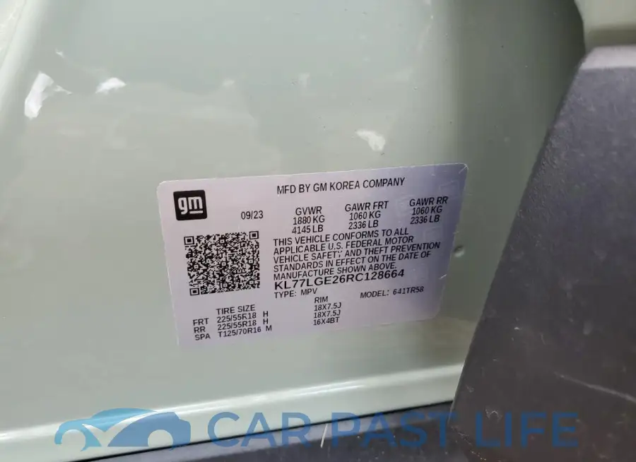 KL77LGE26RC128664# 13