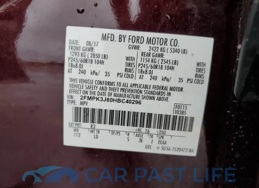 2FMPK3J80HBC40296# 13