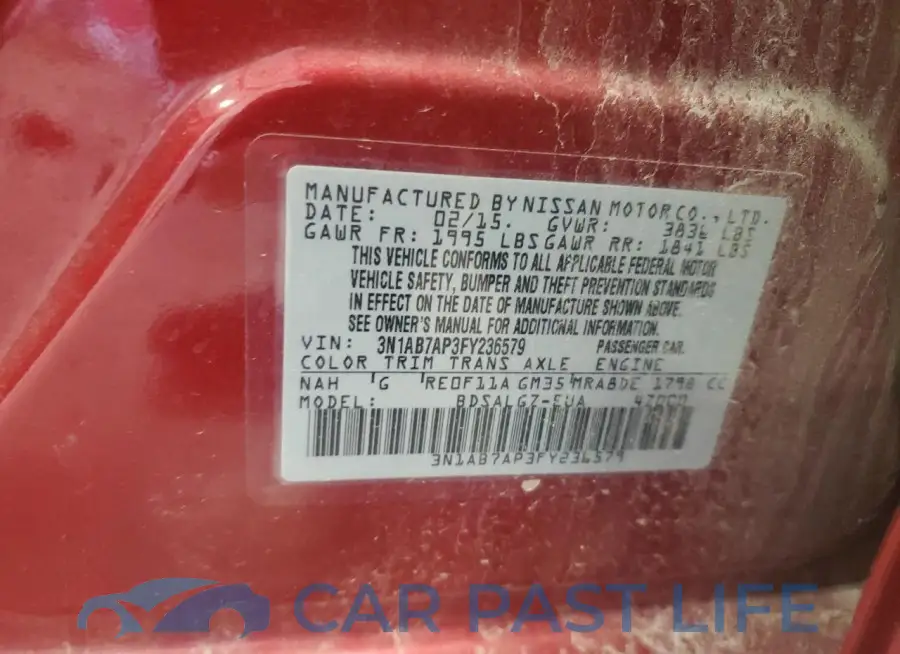 3N1AB7AP3FY236579# 12