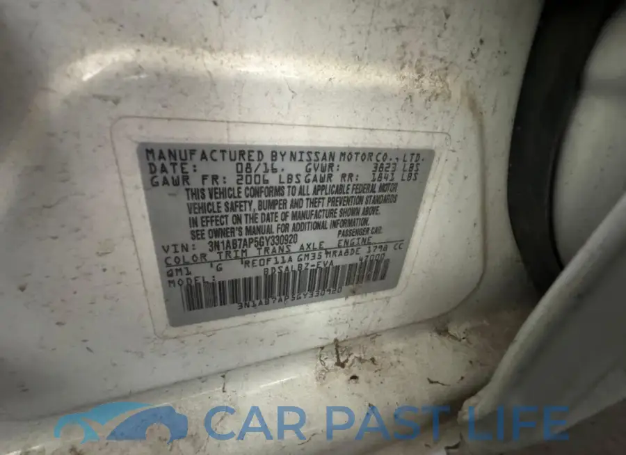 3N1AB7AP5GY330920# 10