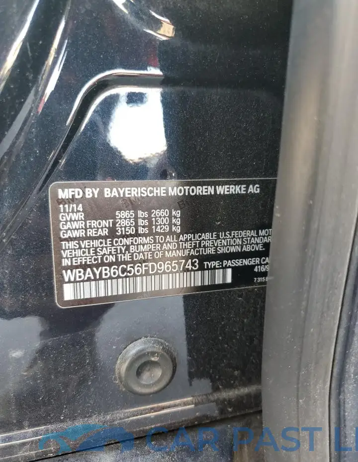 WBAYB6C56FD965743# 13