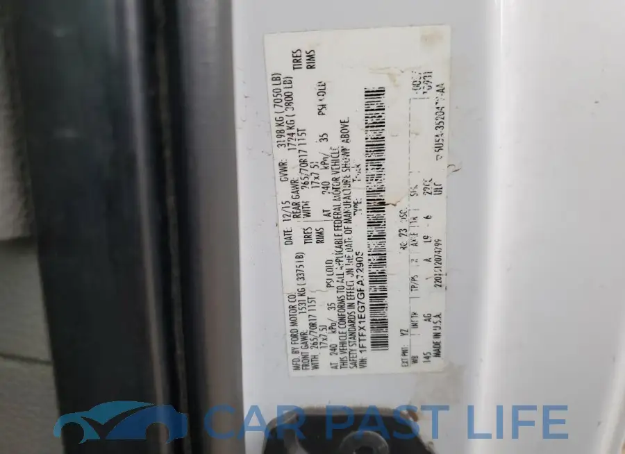 1FTFX1EG7GFA72905# 12