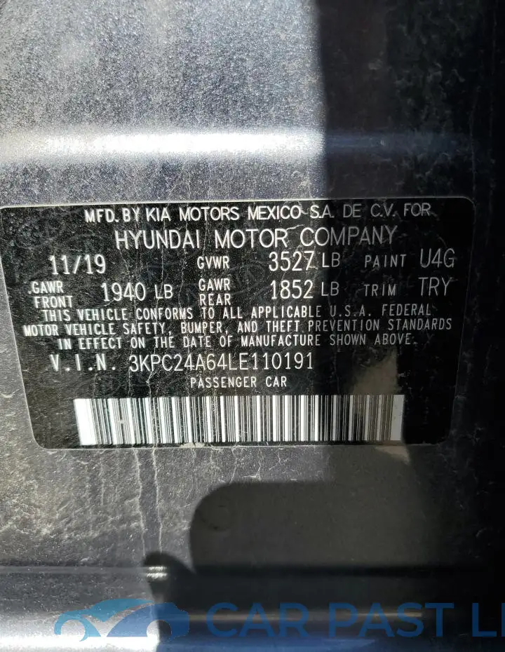 3KPC24A64LE110191# 12