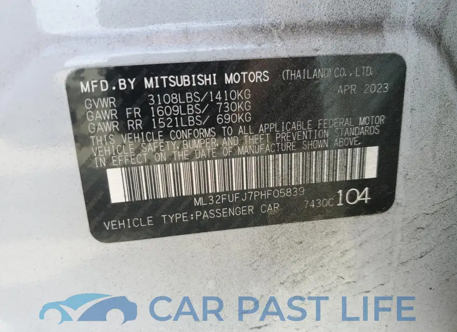 ML32FUFJ7PHF05839# 12