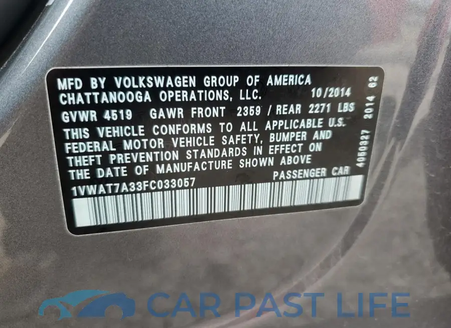 1VWAT7A33FC033057# 12