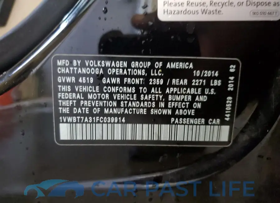 1VWBT7A31FC039914# 12