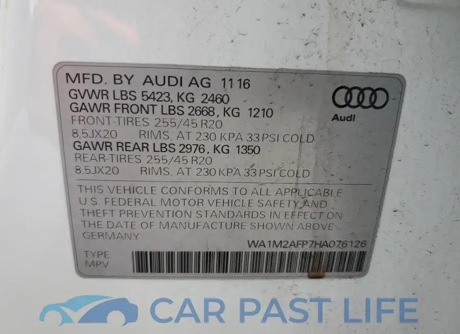 WA1M2AFP7HA076126# 13