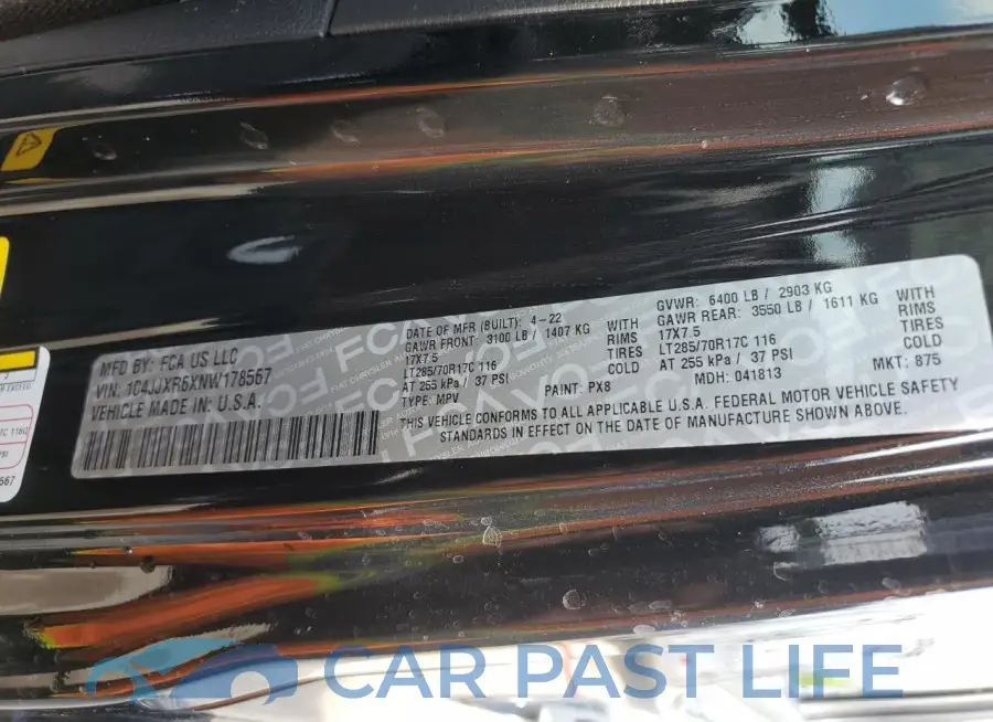 1C4JJXR6XNW178567# 14