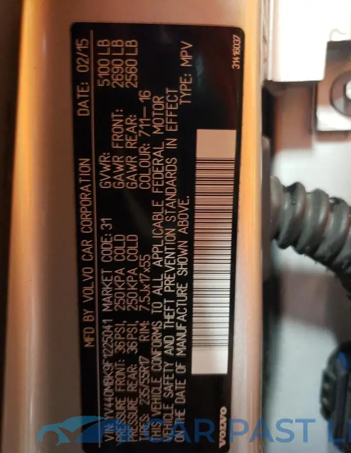 YV440MBK9F1225041# 13
