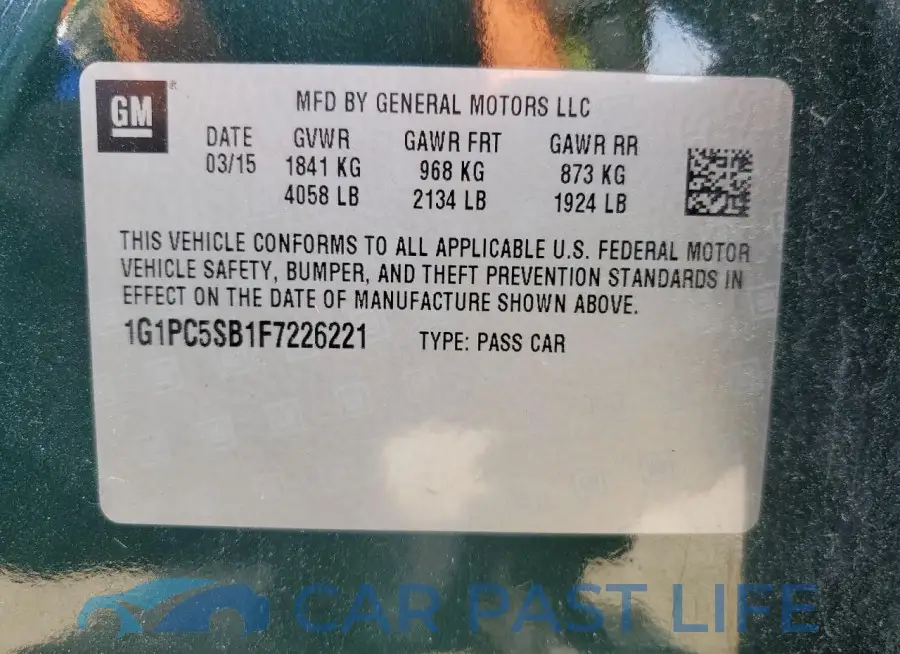 1G1PC5SB1F7226221# 12