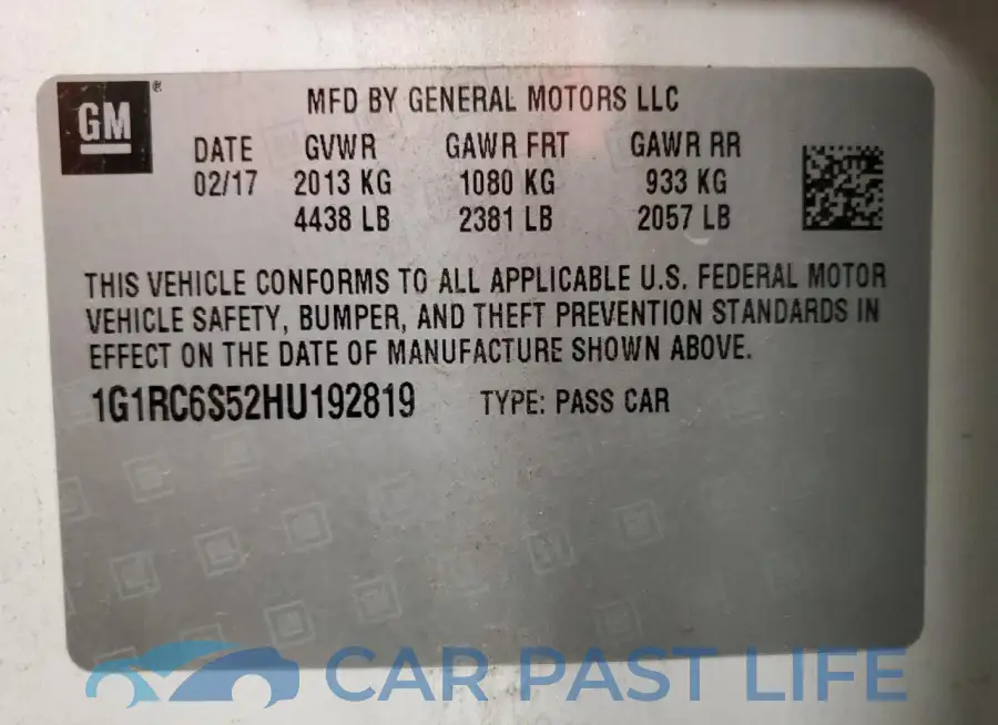 1G1RC6S52HU192819# 13