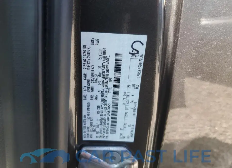 1FMCU0J90FUA69055# 13