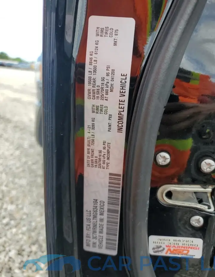 3C7WRNEL7MG634104# 12