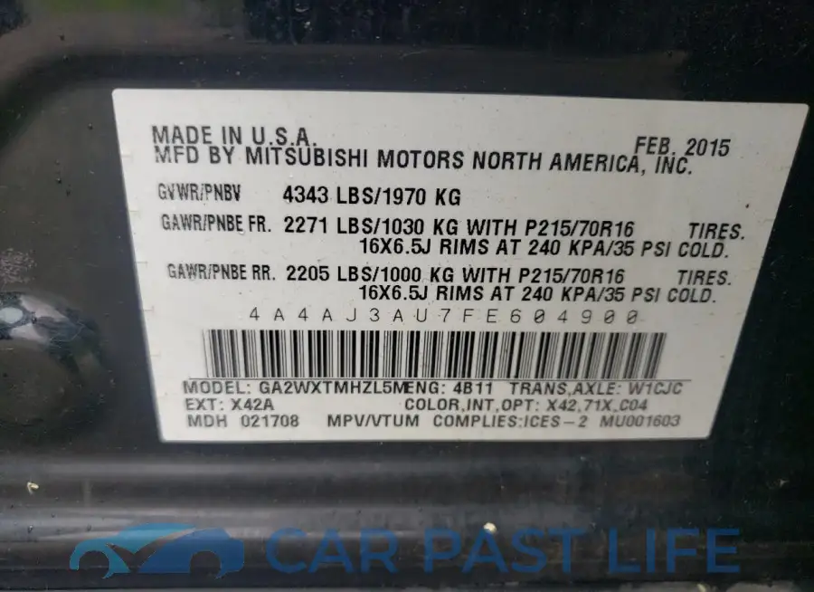 4A4AJ3AU7FE604900# 13