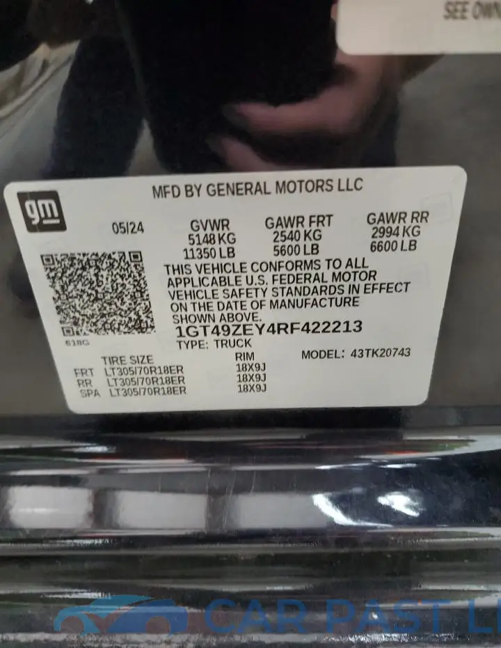 1GT49ZEY4RF422213# 13