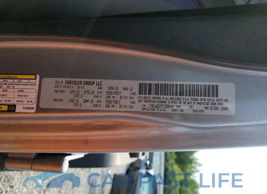 1C4BJWDG7FL558404# 13