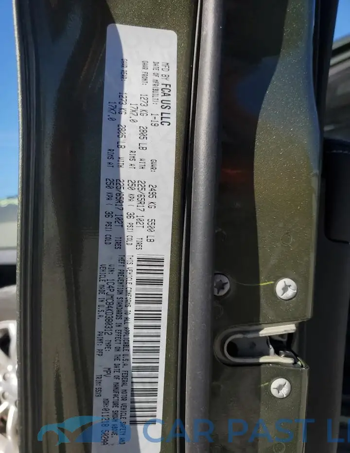1C4PJMCB4KD380312# 12