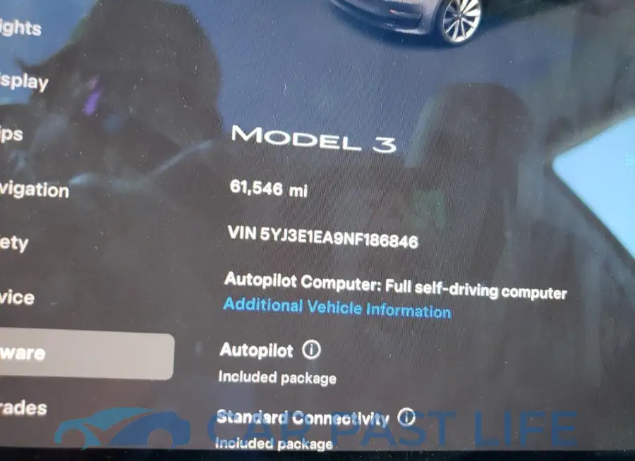 5YJ3E1EA9NF186846# 9