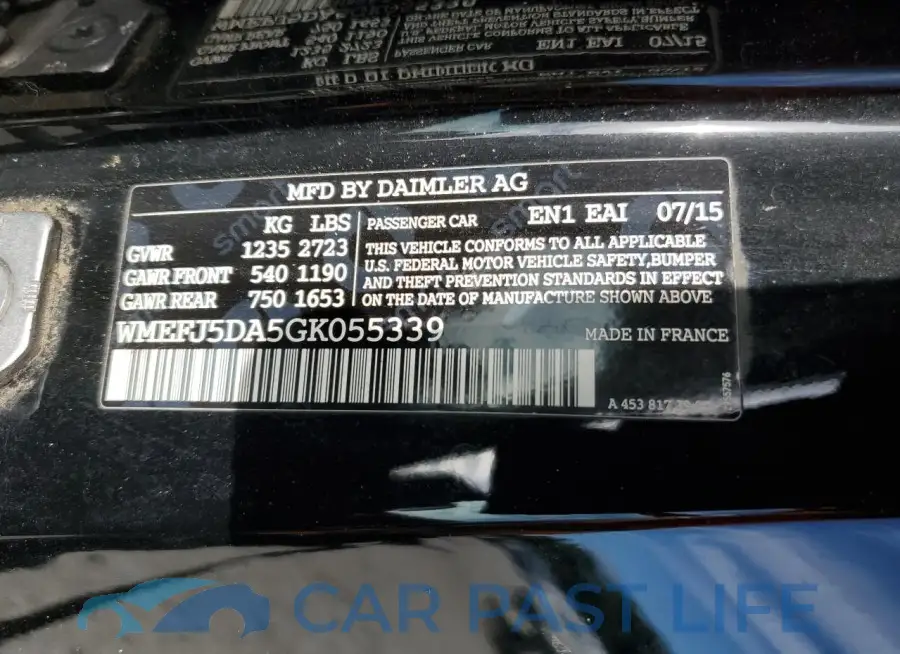 WMEFJ5DA5GK055339# 12