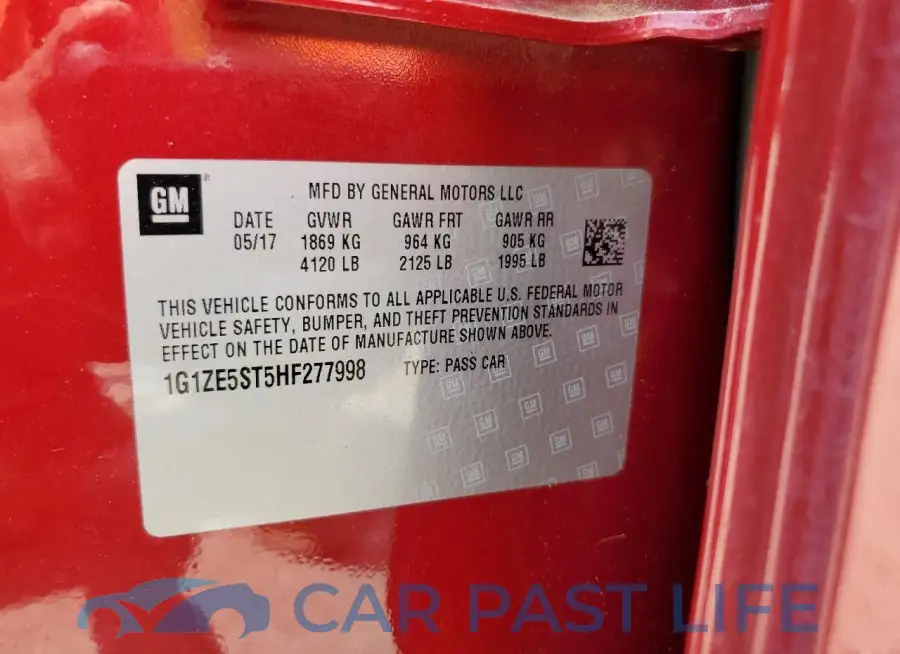 1G1ZE5ST5HF277998# 12