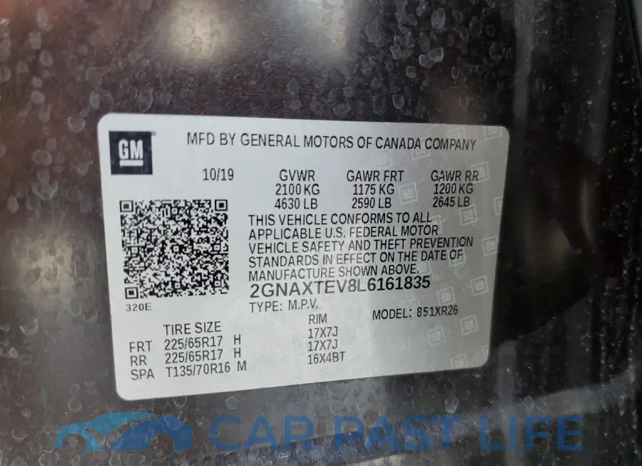 2GNAXTEV8L6161835# 13