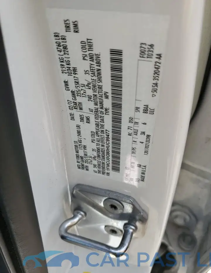 1FMCU0G90HUC99477# 13