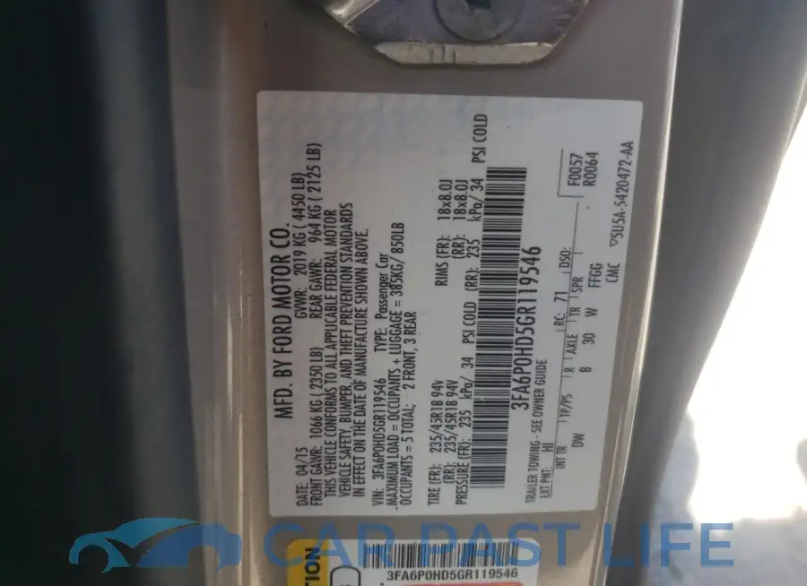 3FA6P0HD5GR119546# 12