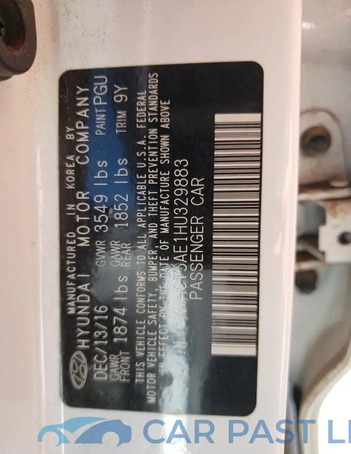 KMHCT5AE1HU329883# 12