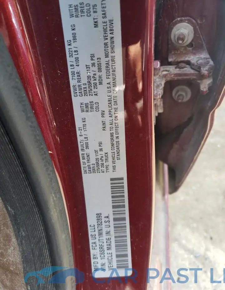 1C6SRFJT1MN782898# 13