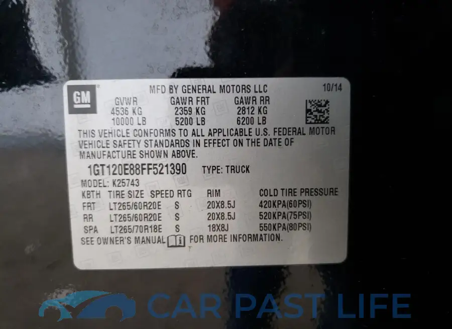 1GT120E88FF521390# 13