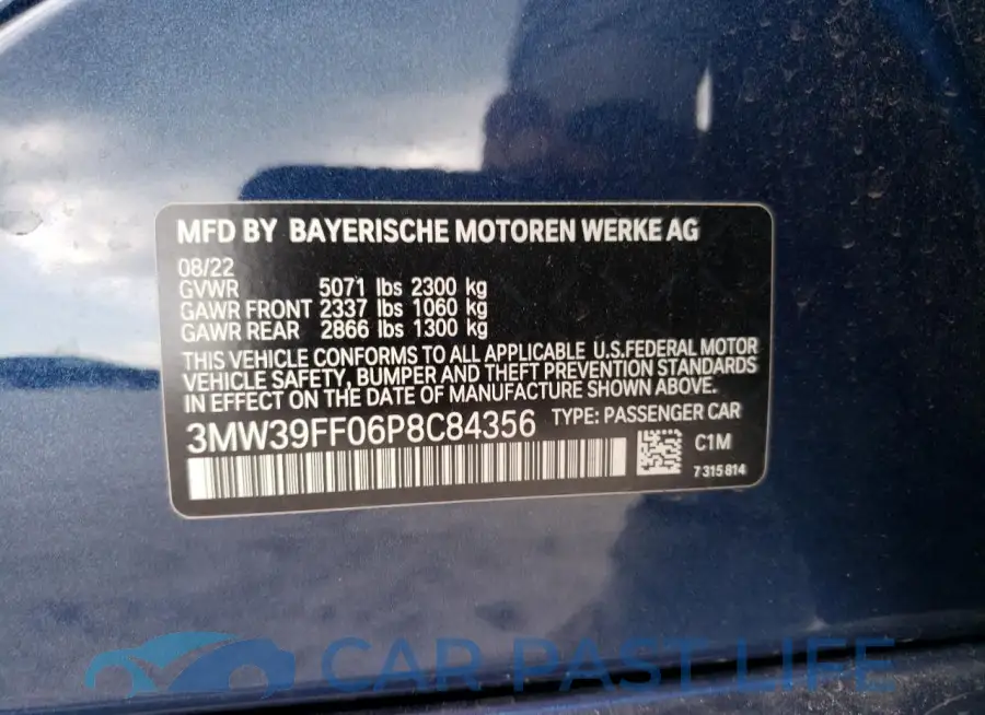 3MW39FF06P8C84356# 13