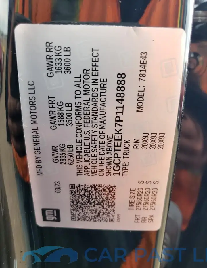 1GCPTEEK7P1148888# 12