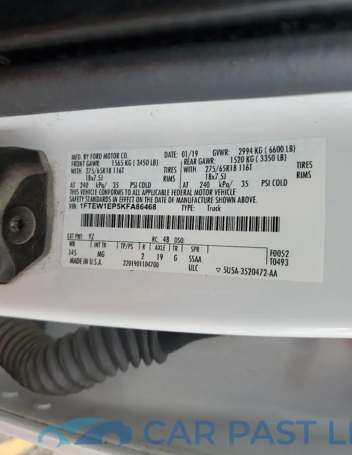 1FTEW1EP5KFA86468# 13