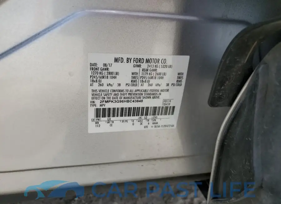 2FMPK3G96HBC43848# 14