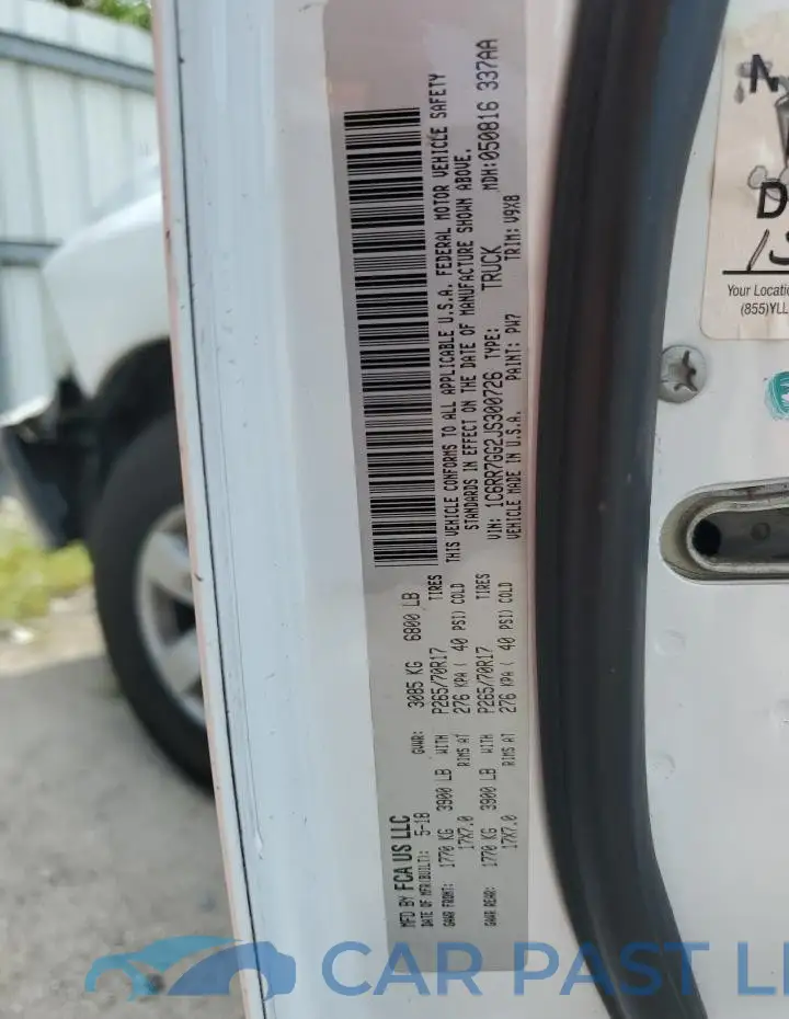 1C6RR7GG2JS300726# 12