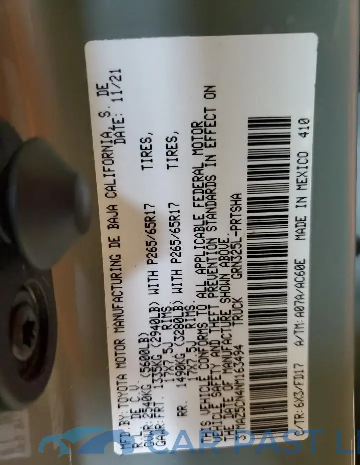 3TMAZ5CN4NM163494# 12